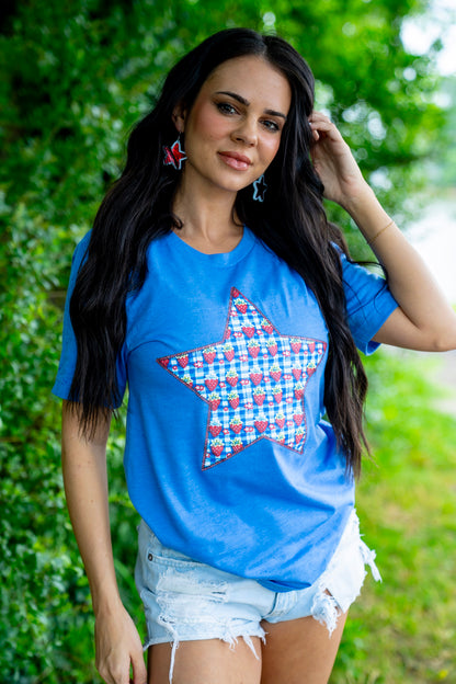 Red White & Berry | Columbia Blue | Short Sleeve