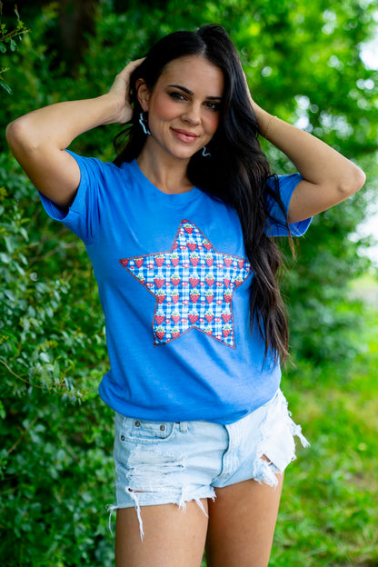 Red White & Berry | Columbia Blue | Short Sleeve
