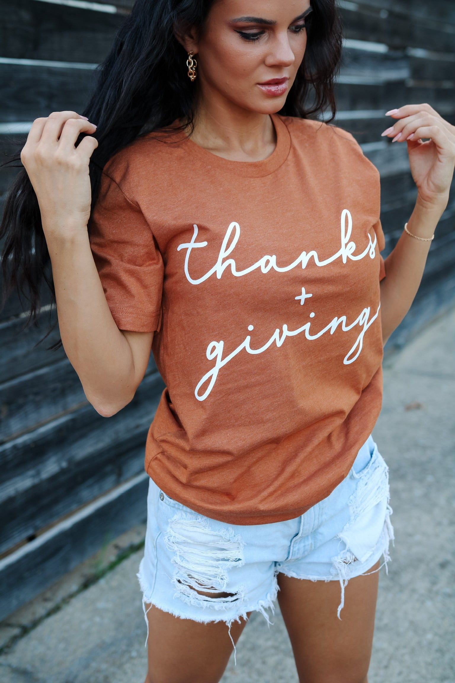Thanks + Giving | Heather Autumn | Short Sleeve