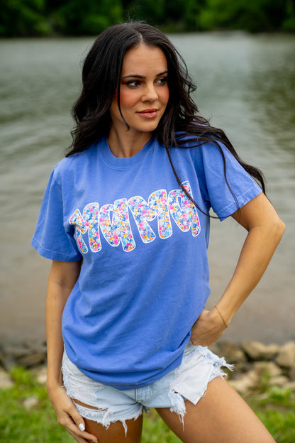 Mama Floral | Flo Blu | Short Sleeve