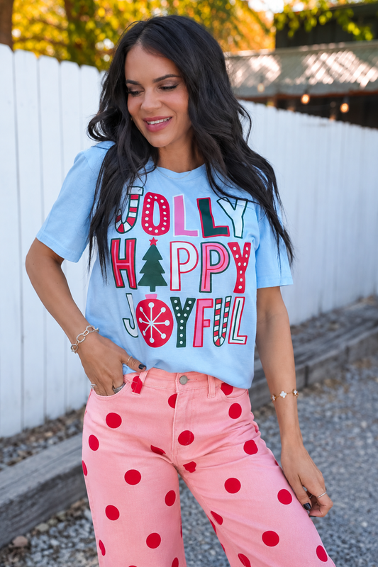 Jolly Happy Joyful | Short-sleeve Tee