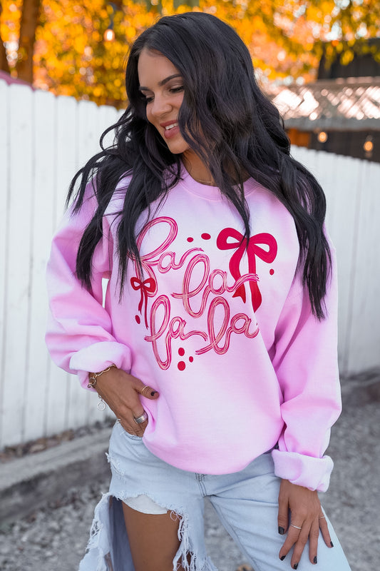 Fa La La La  | Cindy Lou Pink | Crewneck Sweatshirt