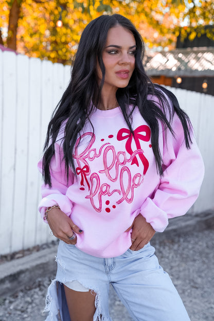 Fa La La La  | Cindy Lou Pink | Crewneck Sweatshirt