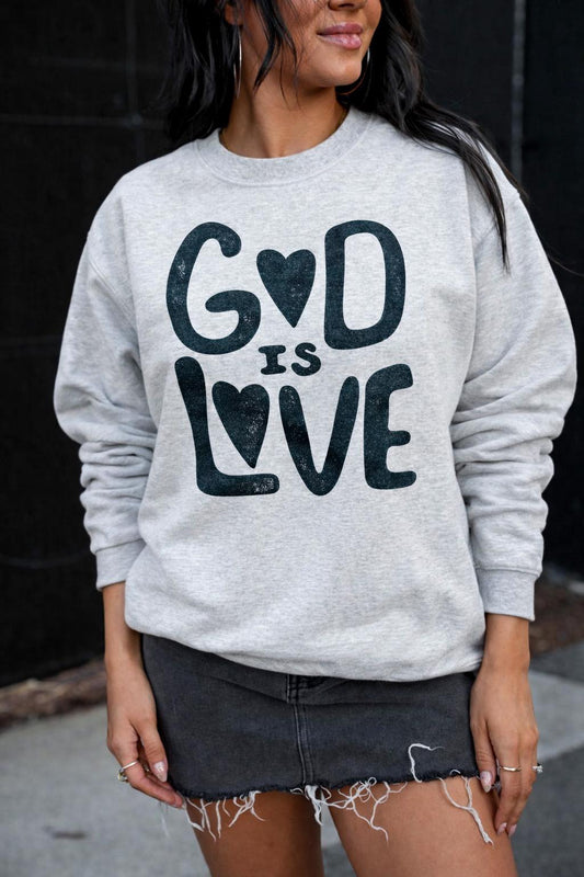 God Is Love | Ash | Sweatshirt