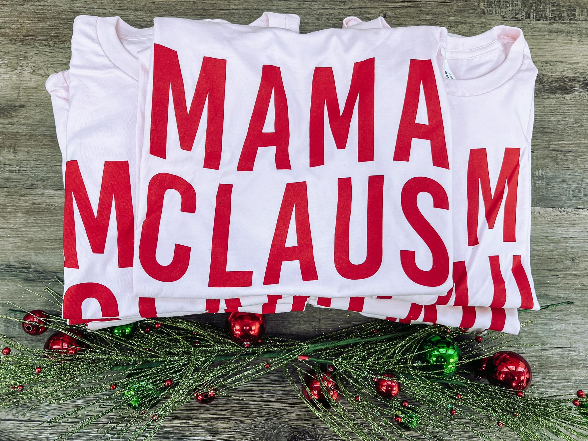 Mama Claus | Pink | Short Sleeve Tee