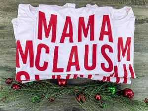 Mama Claus | Pink | Short Sleeve Tee