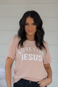 Love Like Jesus | Peach | Short Sleeve Tee