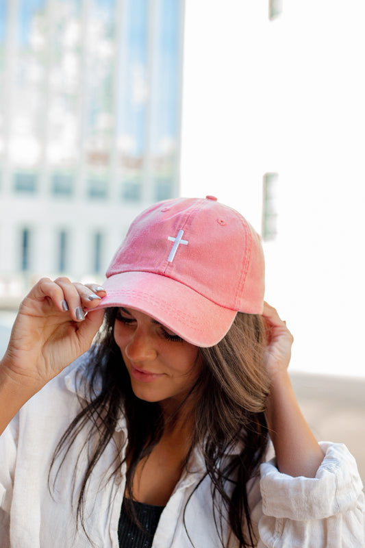 Cross Hat White Cross