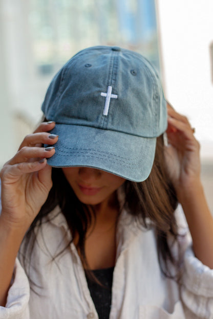 Cross Hat White Cross