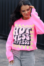 Load image into Gallery viewer, Hot Mess Express | Neon Pink | Sweatshirt
