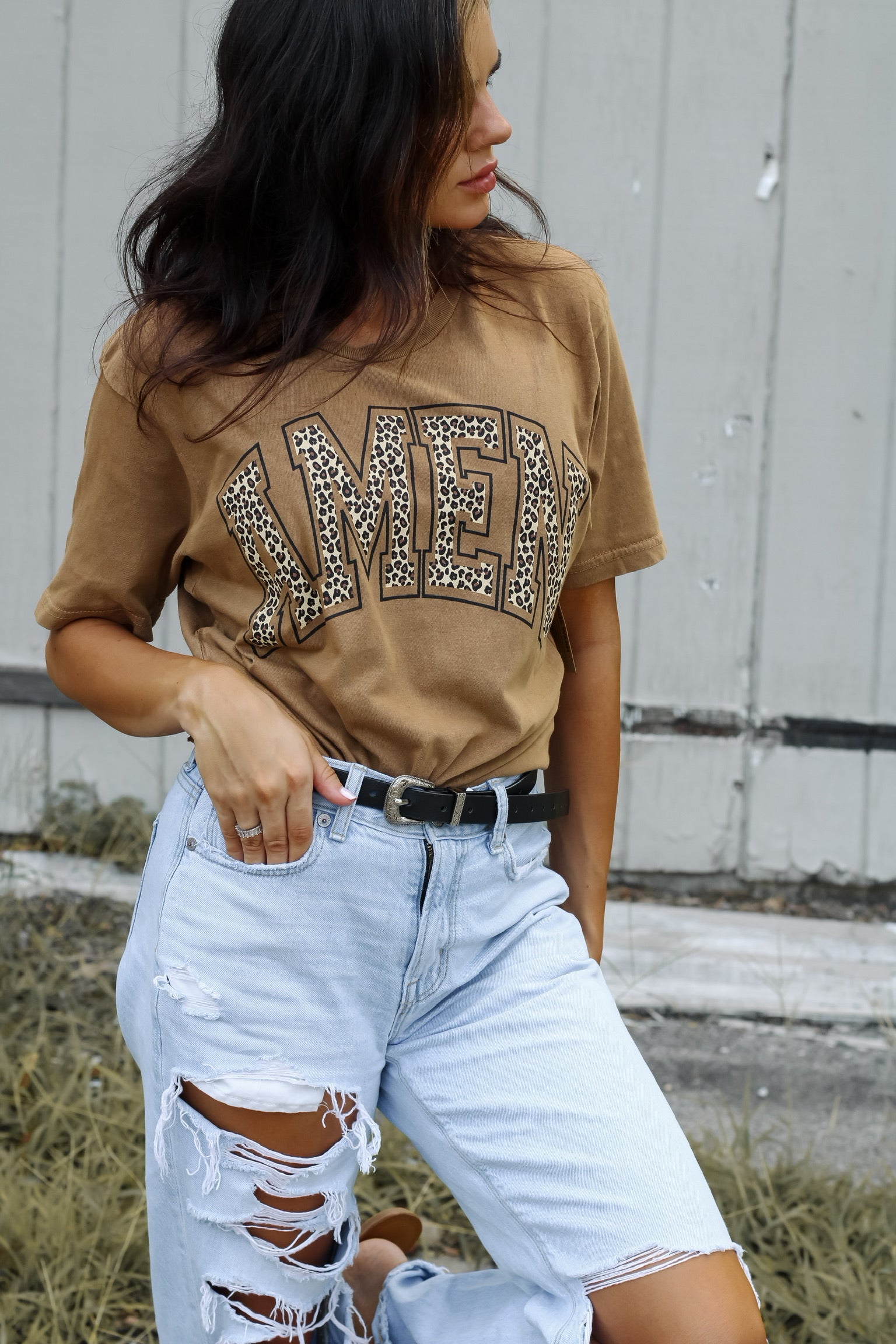 Amen | Camel | Short Sleeve Tee