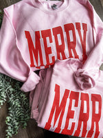 Load image into Gallery viewer, Merry | Pink | Sweatshirt
