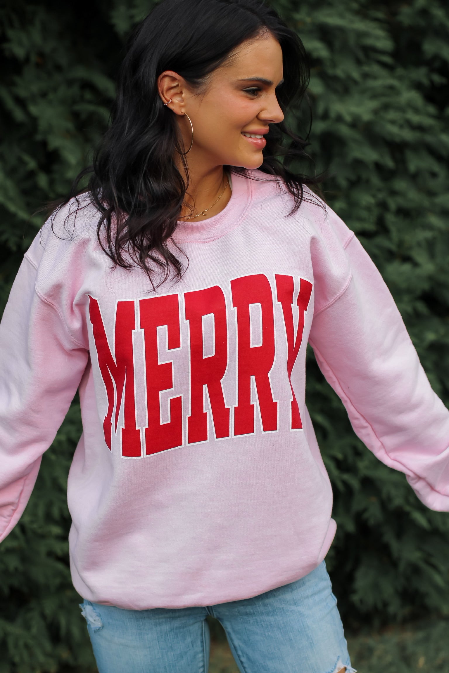 Merry | Pink | Sweatshirt