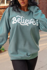 Load image into Gallery viewer, Believer | Cypress Green | Sweater
